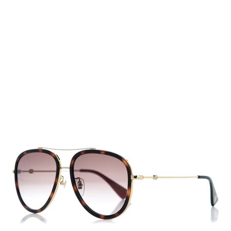 tortoise shell aviator sunglasses by gucci|gucci gg0062s sunglasses.